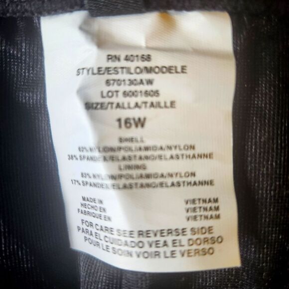 EUC Dreamsuit Swim Bikini Tankini Bottoms Plus Size 16W Black High Waist - Picture 3 of 4